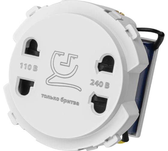 Изображение товара Розетка TDM ELECTRIC для бритвы белая, "байкал" SQ1819-0049