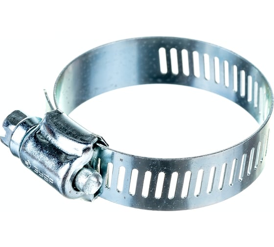 Изображение товара Хомуты Зубр ЭКСПЕРТ оцинкованные просечная лента 12мм 19-44мм 4шт 37805-019-44-4