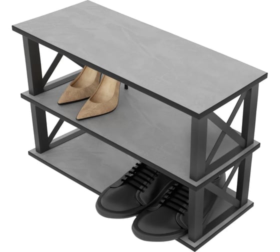 Изображение товара Обувница Эвент Лофт ОЛ 750х300х490 Вулканический серый