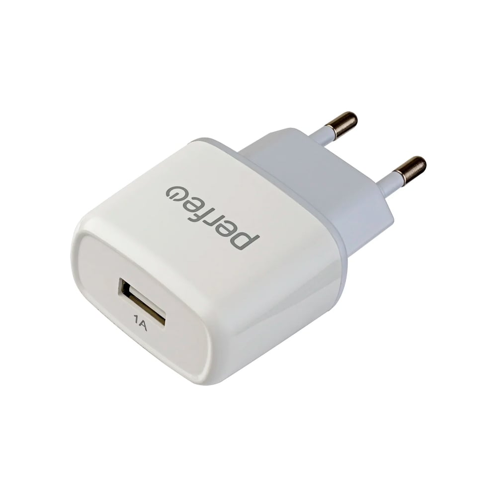 Сетевое зарядное устройство PERFEO с разъемом USB, белый 30015309