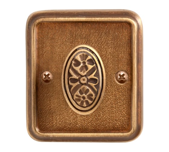 Изображение товара Завертка к ручкам VAL DE FIORI латунь состаренная 2 шт INBK 72 YB