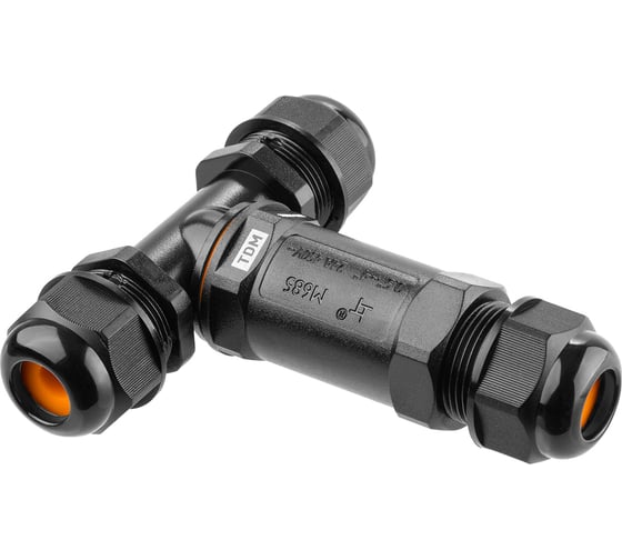 Изображение товара Кабельный коннектор TDM ELECTRIC Т-образный (клеммник 3PIN) IP68 SQ0589-0403