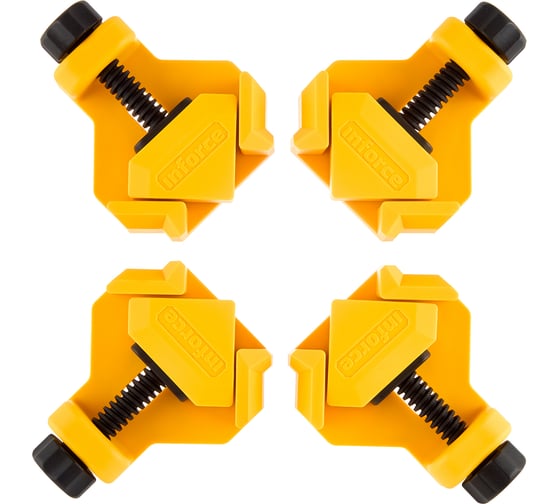 Изображение товара Набор зажимов для угловых соединений 4 шт Inforce 06-03-47