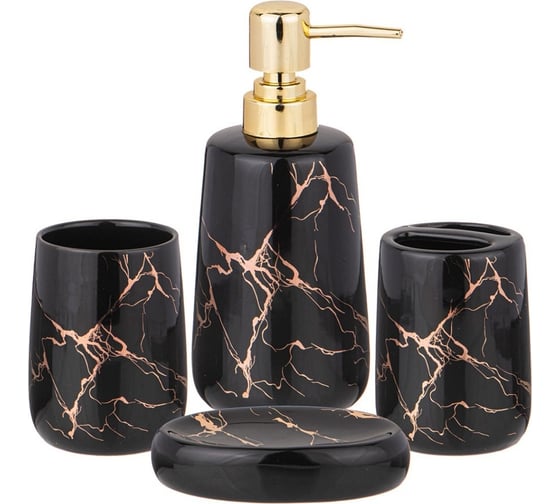 Изображение товара Набор для ванной комнаты Lefard "FANTASY" 4 предмета, 400 мл 755-236