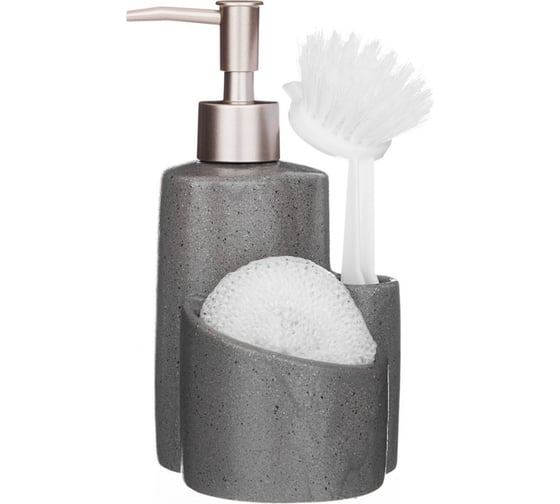 Изображение товара Дозатор для моющего средства Lefard + губка и щетка 755-1008