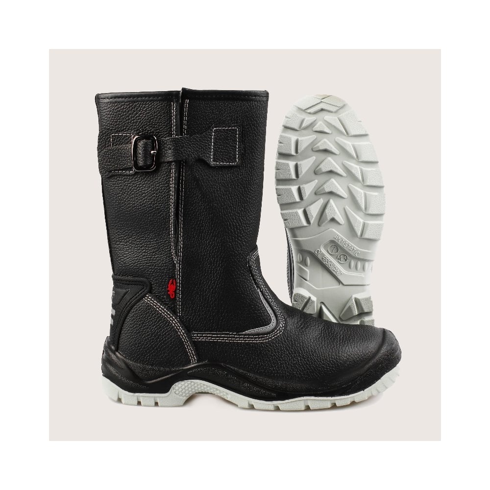 Изображение товара Рабочие сапоги Скорпион с МП черные размер 39 с металлическим подносом