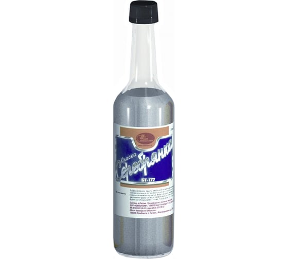 Изображение товара Краска БТ-177 НОВБЫТХИМ серебрянка 0,5л 1822