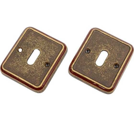 Изображение товара Накладка под сувальдный ключ VAL DE FIORI брон сост с эм 2 шт INOB 72 OB/BRI
