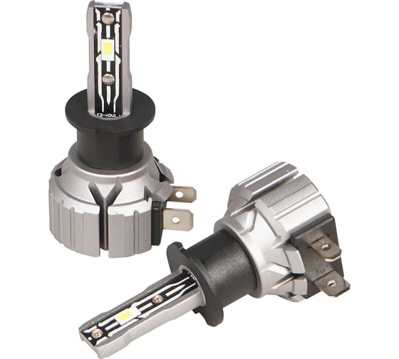 Изображение товара Лампa светодиодная AIRLINE H3, 12В, 17Вт, 6000К (Белый), 4000Лм, для рефлектора и линз, комплект 2шт. STANDART AEAR003