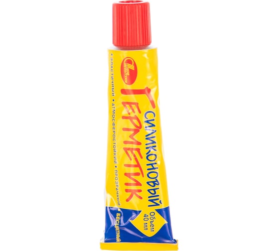 Изображение товара Силиконовый герметик Новбытхим бесцветный, 40 мл 3144