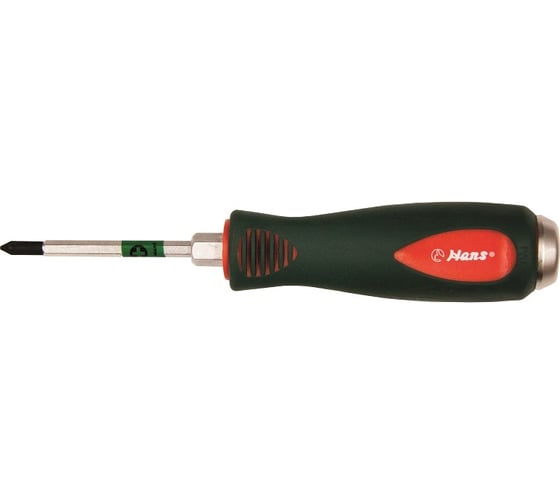 Изображение товара Силовая отвертка Hans с металлическим затыльником PH1*75мм 0526PH1-03