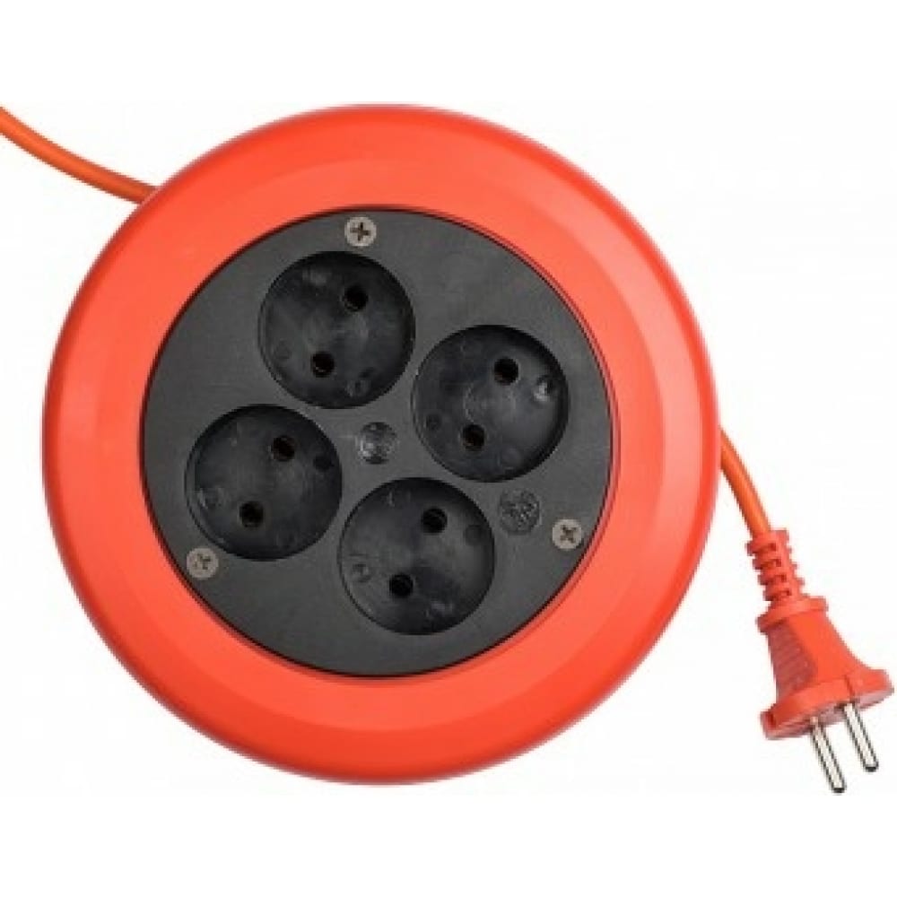 Удлинитель-рулетка EKF, цвет оранжевый UBR-6-257-4-5 PROxima - фото 1