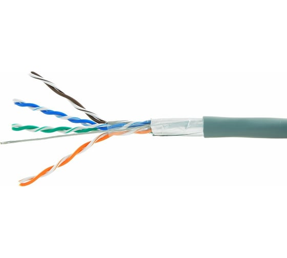Изображение товара Кабель Cablexpert FTP indoor 4x2x(7 *0.18), медный, кат.5е, многож., 305м, box, серый, FPC-5004E