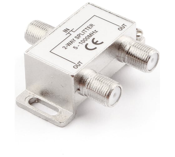 Изображение товара ТВ сплиттер на 2 телевизора Cablexpert проф., 5-1000MHZ AS-TV-02