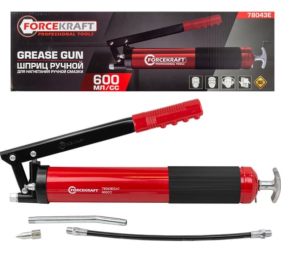 Изображение товара Шприц ручной для нагнетания густой смазки Forcekraft FK-78043E(57974)