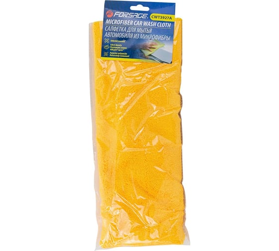 Изображение товара Салфетка из микрофибры для мытья автомобиля Forsage 40x40см (к-т 2 шт.) F-CWT3927A(58096)