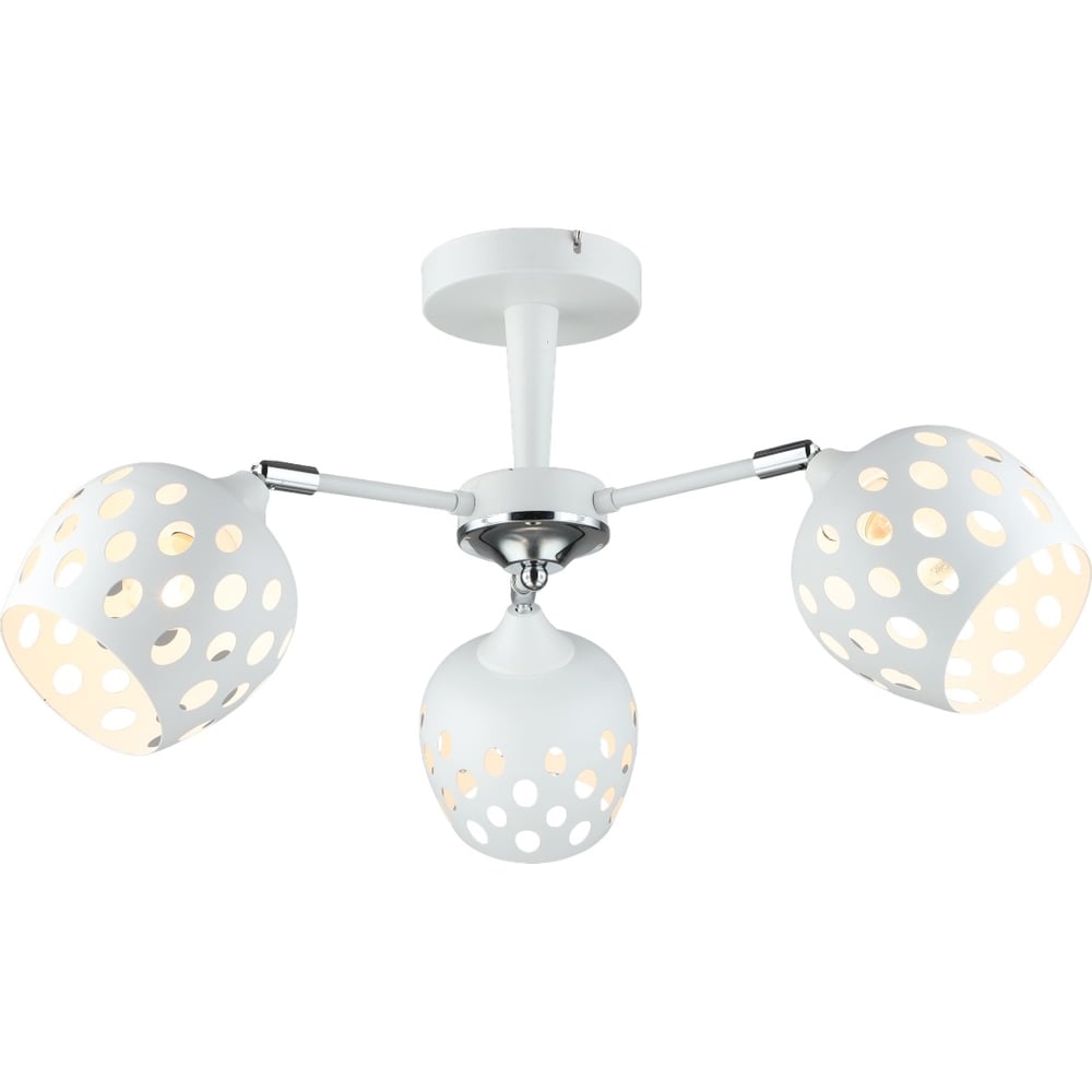 Изображение товара Потолочная люстра Мелодия Света SL6864-3 WT+CR современный стиль с поворотными плафонами