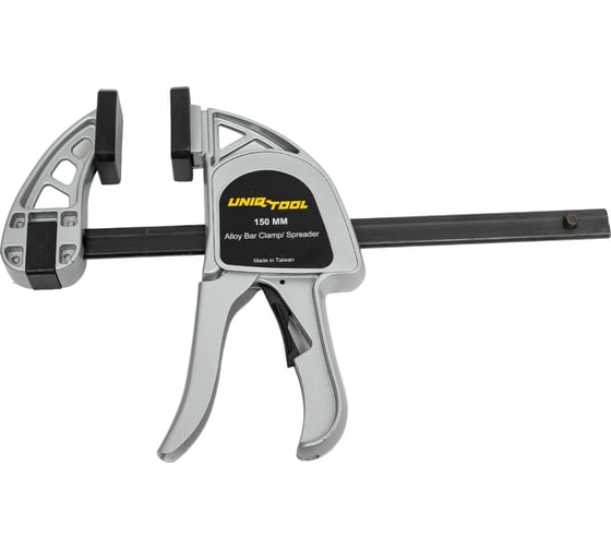 Изображение товара Быстрозажимная струбцина для работы одной рукой UNIQ TOOL алюминиевая, 350 кг., 150mm UTC150A