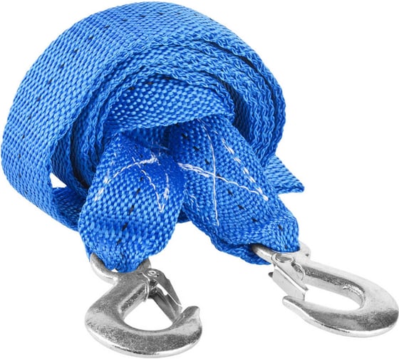 Изображение товара Трос буксировочный DEXX, 2 крюка, 4м, 3,5т 61205-3.5