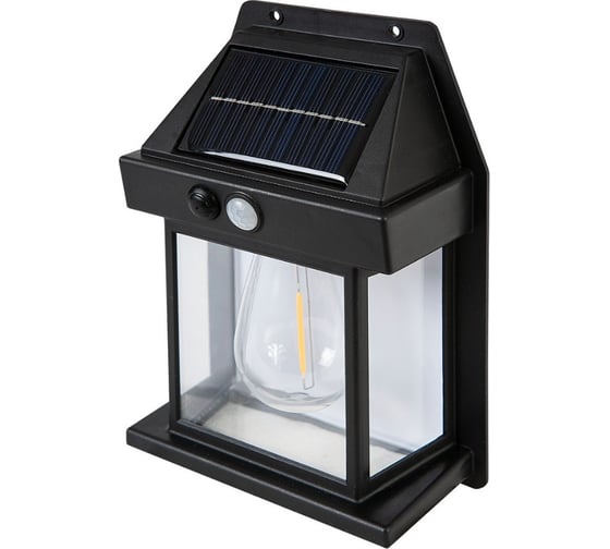 Изображение товара Светодиодный светильник GLANZEN на солнечной батарее с датчиком движения RPD-0003-200-solar КА-00009173