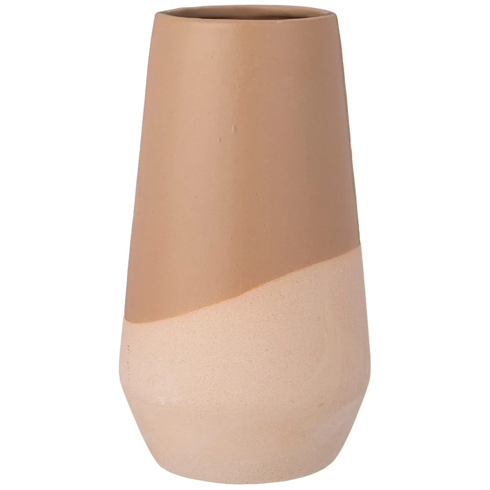Изображение товара Декоративная ваза Lefard 13,7x13,7x25 см коричневая/бежевый