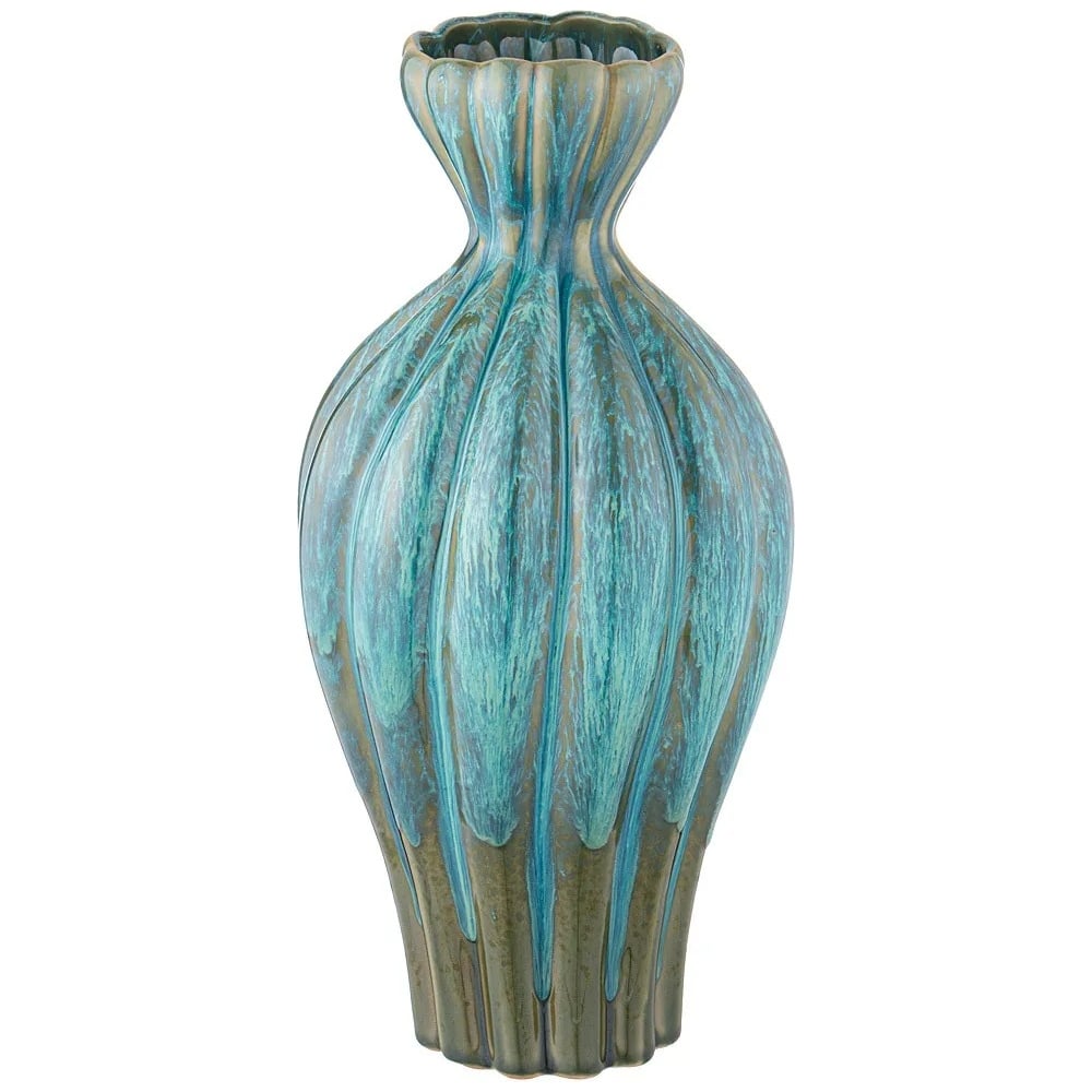 Изображение товара Декоративная ваза Lefard высота 36 8 см светло голубой серый 146-1926