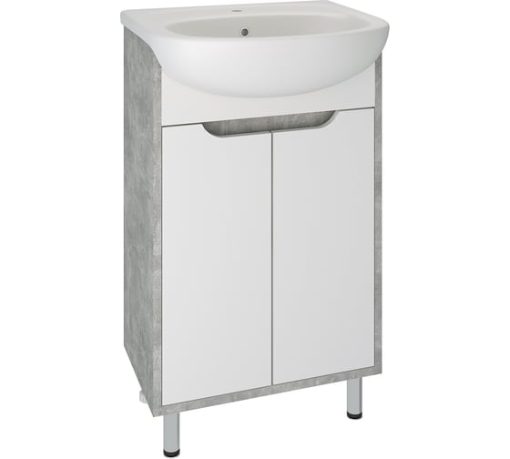 Изображение товара Тумба Runo Эко 50 серый бетон под умывальник 00-00001326