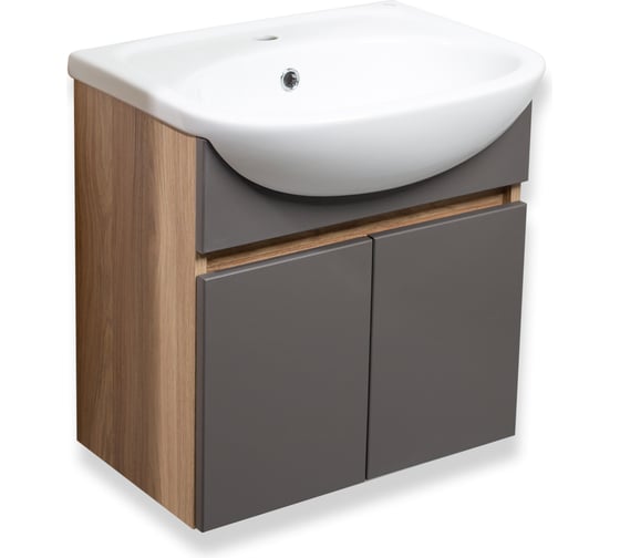 Изображение товара Тумба Runo Лада 60 подвесная графит под умывальник 00-00001369