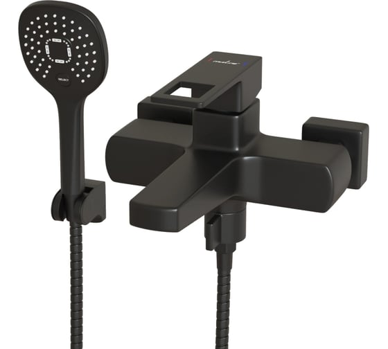 Изображение товара Смеситель для ванны MIXLINE "Solo black" картридж 35 мм ml34-01 553195