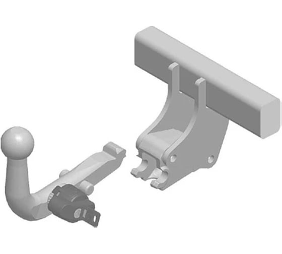 Изображение товара Фаркоп TAVIALS для Hyundai Solaris 2 седан 2017-2022, Kia Rio 4 седан 2017-2021 тип шара C H228-BA