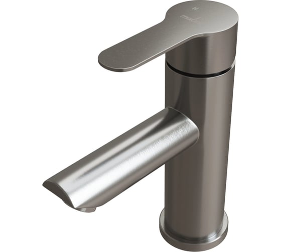 Изображение товара Смеситель для умывальника MIXLINE "Stainless" картридж 35 мм, нержавеющая сталь mlss32-04 552273