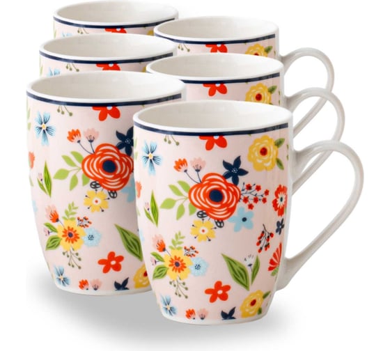 Изображение товара Набор кружек JEWEL Джой-14 340 мл, фарфор НПС0020-22