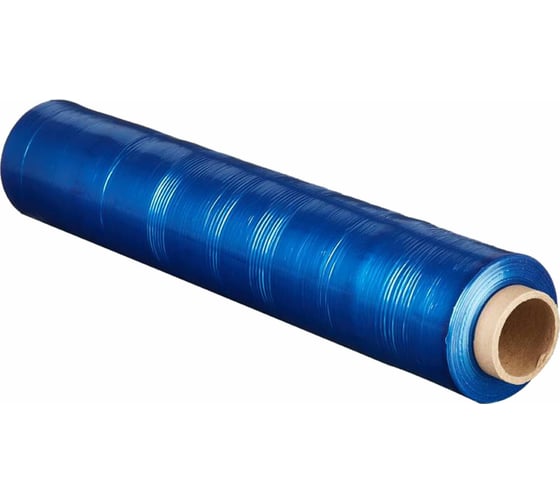 Изображение товара Стрейч-пленка для ручной упаковки ОФИСМАГ вторичное сырье, синяя, 50 см х 217 м, 20 мкм, 2 кг 608782