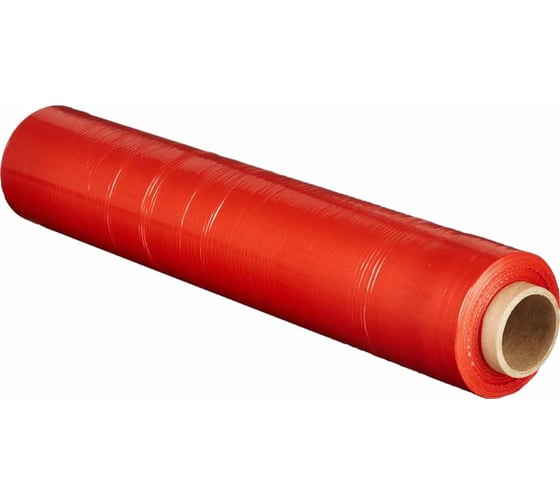 Изображение товара Стрейч-пленка для ручной упаковки ОФИСМАГ вторичное сырье, красная, 50 см х 217 м, 20 мкм, 2 кг 608783