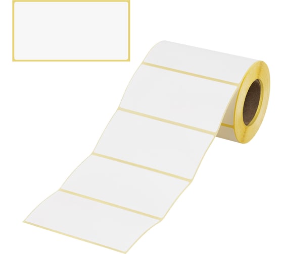 Изображение товара Этикетка термотрансферная ОФИСМАГ Полуглянец, 100x50 мм, 500 этикеток в ролике 111978