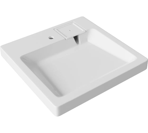 Изображение товара Умывальник MIXLINE "МАРИО" 60х60 см, над стиральной машиной, с кронштейнами 553584