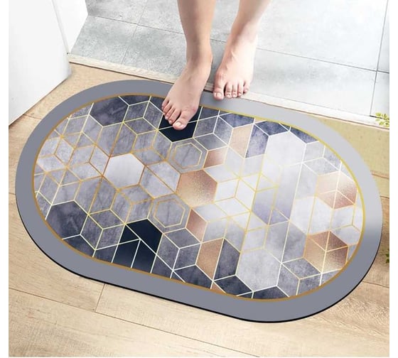 Изображение товара Коврик для ванной Zalel 45x75 см, противоскользящий TY-213 553288