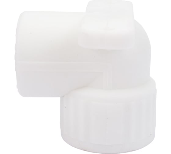 Изображение товара Комбинированный угольник VALFEX PP-R белый, 25х1/2 дюйма ВР, с креплением 10120025 127-0584