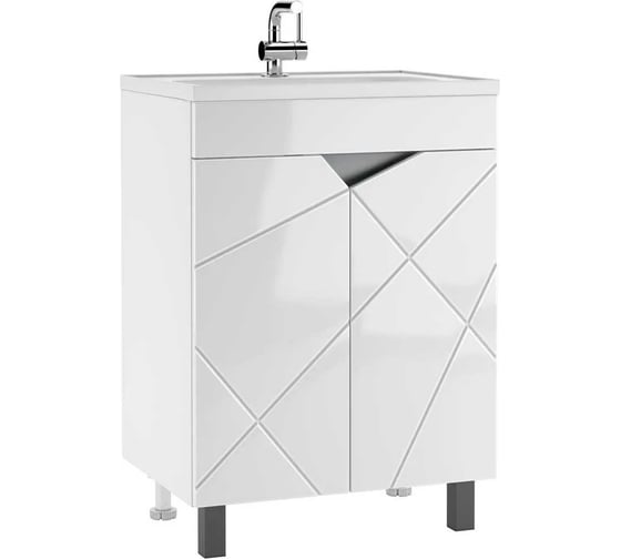 Изображение товара Тумба под умывальник Домино "Absolute 60" Vector без ящика DV6603T