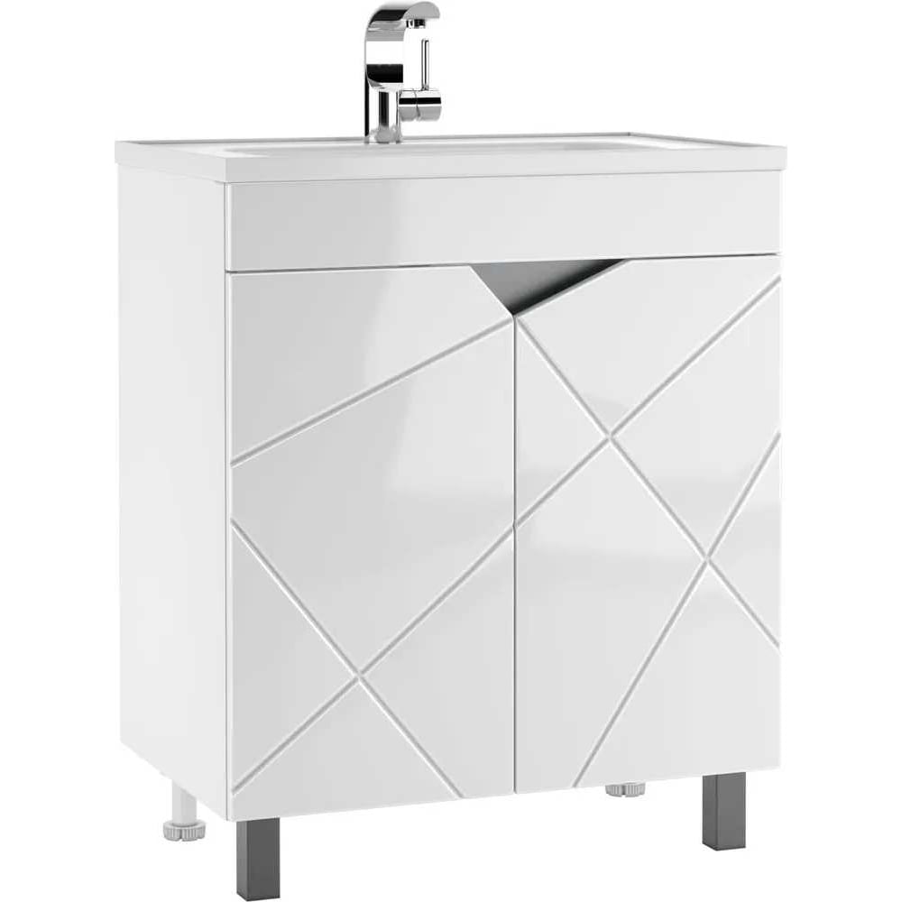 Изображение товара Тумба под умывальник Домино Absolute 70 Vector с системой хранения