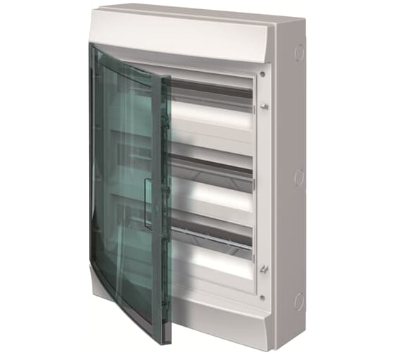 Изображение товара Настенный бокс ABB 54М прозрачная дверь Mistral65 с клемм серый 1SLM006501A1208