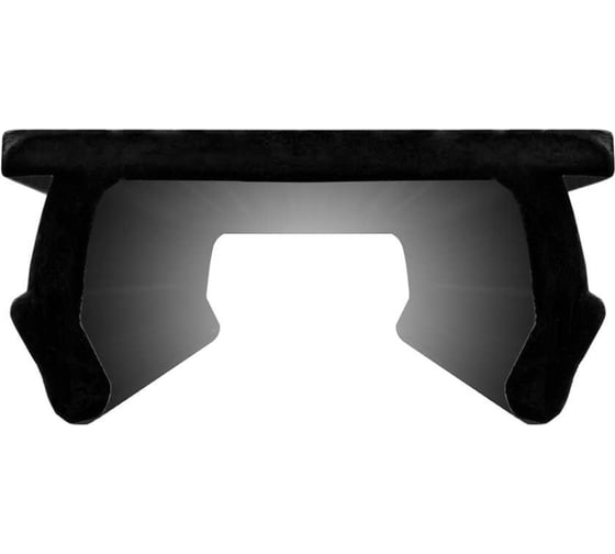 Изображение товара Заглушка для профильного паза 6 черная, 2 метра, жёсткая Dogus Kalip 2.3.005.06.01x2