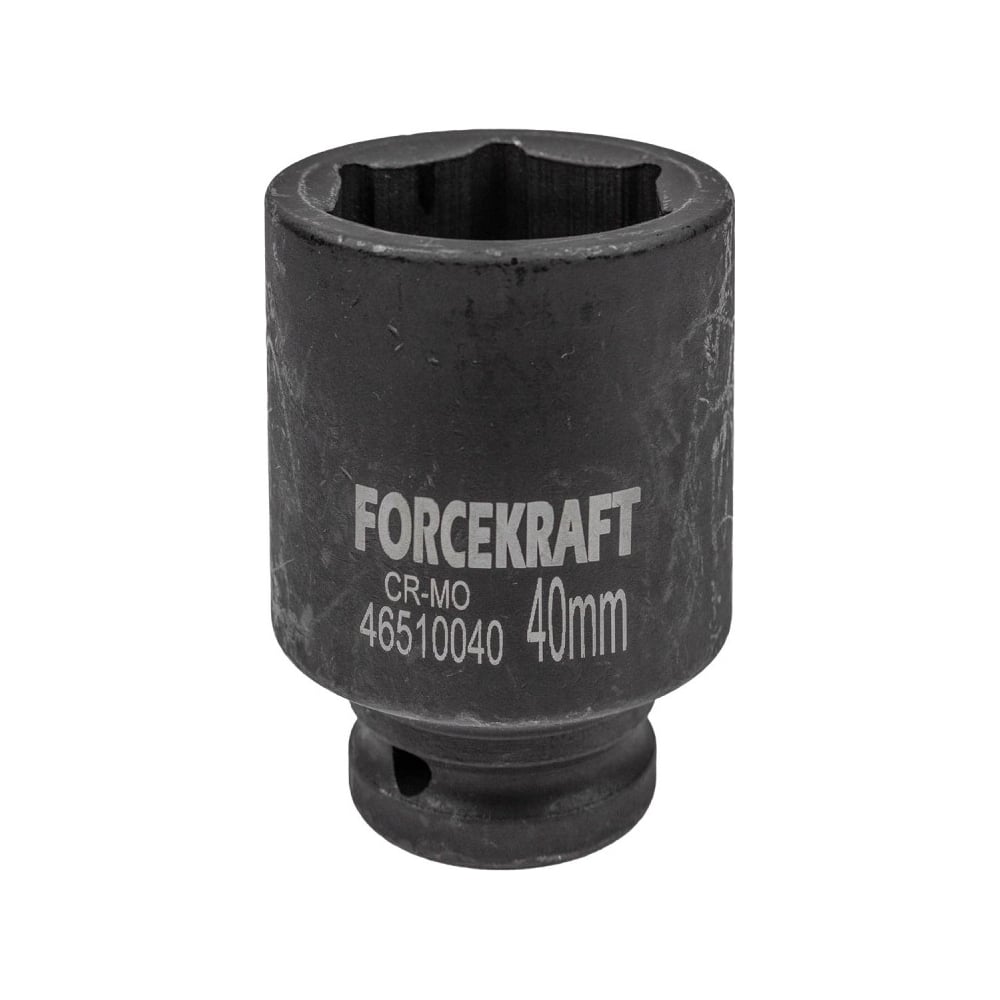 Изображение товара Головка ударная глубокая 6-гранная 40 мм 3/4 дюйма Forcekraft FK-46510040