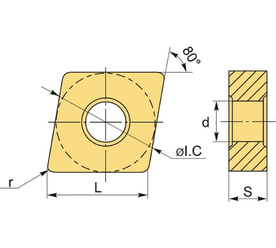 Изображение товара Токарная пластина TTM CNMG 120412-GM по нерж. упак 10 шт 4603390582734