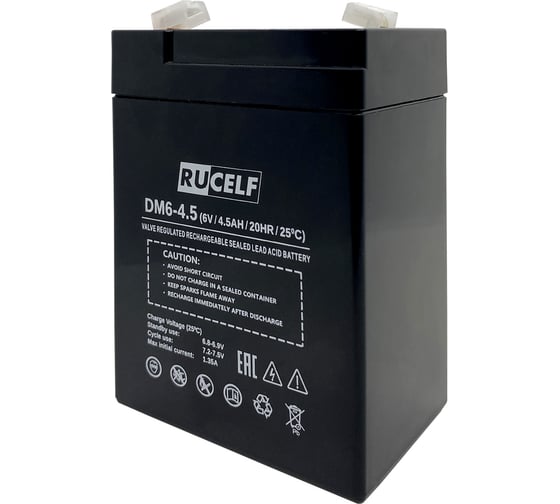 Изображение товара Аккумуляторная батарея DM6-4.5 RUCELF КА-00009371