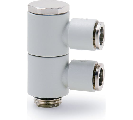 Изображение товара Фитинг технополимер с цанговым зажимом и уплотнительным кольцом 7612 02-8-1/8 Camozzi 54-7612-089456