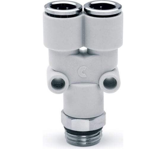 Изображение товара Фитинг технополимер с цанговым зажимом и уплотнительным кольцом 7562 8-1/8 Camozzi 54-7562-0856