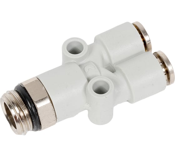 Изображение товара Фитинг технополимер с цанговым зажимом и уплотнительным кольцом 7562 6-1/4 Camozzi 54-7562-0657