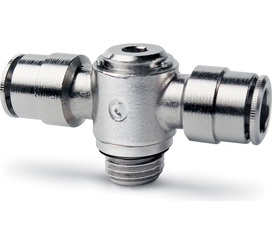 Изображение товара Фитинг с цанговым зажимом и уплотнительным кольцом 6632 8-1/8 Camozzi 50-6632-0856