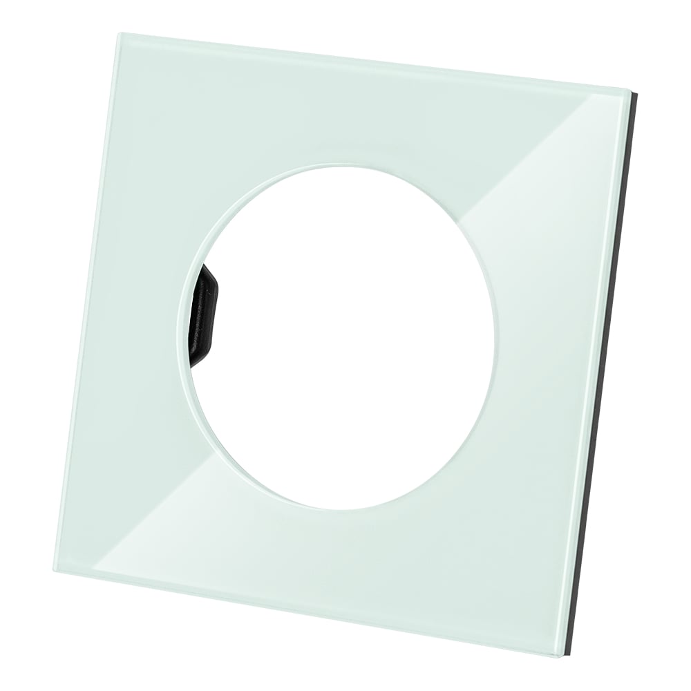 Изображение товара Одиночная рамка TDM ELECTRIC фисташковая стекло серия Байкал SQ1819-0102